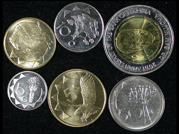 Namibia Set of 6 Coins